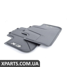 Чорний Всепогодний Гумові Килимки - Задній BMW 51472450512