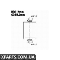 Фільтр паливний DAEWOO NEXIA кор. уп. Asakashi FS481J