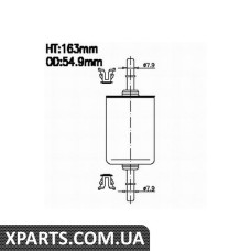 Фільтр паливний Asakashi FS618J