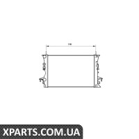Радіатор охолодження Renault Laguna II Asam 34898