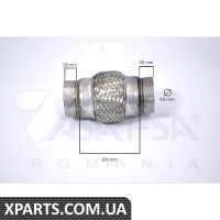Гофра глушника 50100 MM Asam 62095