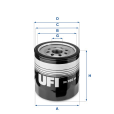 Фільтр масляний UFI 2328000