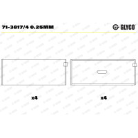 Вкладиші Glyco 7138174025MM