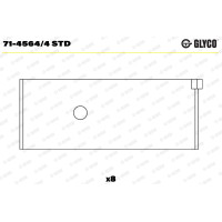 Вкладиші Glyco 7145644STD