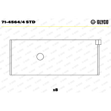 Вкладиші Glyco 7145644STD