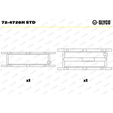 Вкладиші Glyco 724726HSTD