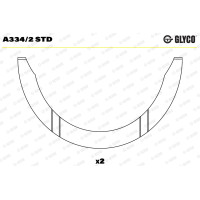 Вкладыши Glyco A3342STD