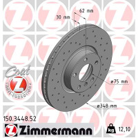 Диск тормозной Zimmermann 150.3448.52