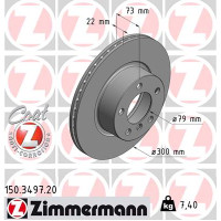 Диск тормозной Zimmermann 150.3497.20