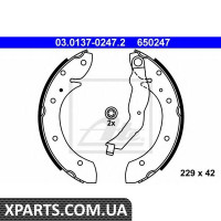 Комплект гальмівних колодок ATE - 03013702472