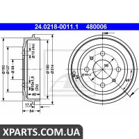 Тормозной барабан ATE - 24021800111