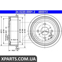 Гальмівний барабан ATE - 24022000012