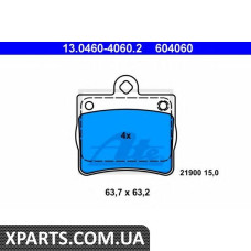 Комплект тормозных колодок, дисковый тормоз ATE - 13046040602