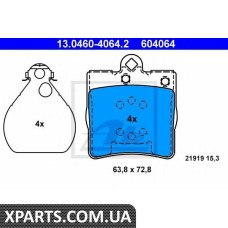 Комплект тормозных колодок, дисковый тормоз ATE - 13046040642