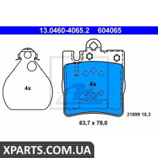 Комплект тормозных колодок, дисковый тормоз ATE - 13046040652
