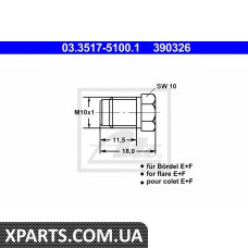 Резьбовая пробка, главный тормозной цилиндр ATE - 03351751001