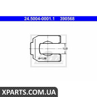 Кронштейн, гальмівний шланг ATE - 24500400011