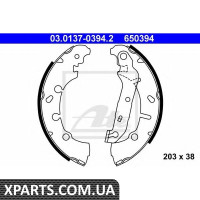 Комплект тормозных колодок ATE - 03013703942