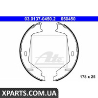 Комплект гальмівних колодок, стоянкова гальмівна система ATE - 03013704502