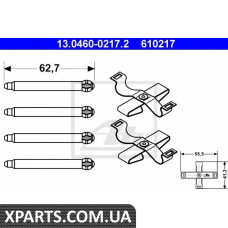 Комплектующие, колодки дискового тормоза ATE - 13046002172