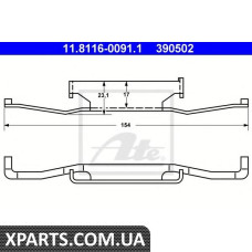 Пружина, тормозной суппорт ATE - 11811600911