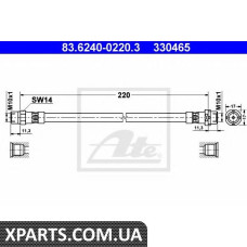 Тормозной шланг ATE - 83624002203