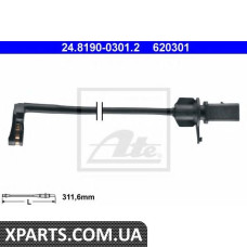 Сигналізатор, знос гальмівних колодок ATE - 24819003012