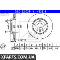 Гальмівний диск ATE - 24012202111