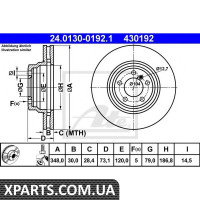 Гальмівний диск ATE - 24013001921