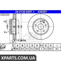 Гальмівний диск ATE - 24013002071