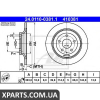 Гальмівний диск ATE - 24011003811