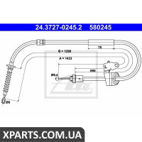 Трос, стояночная тормозная система ATE - 24372702452