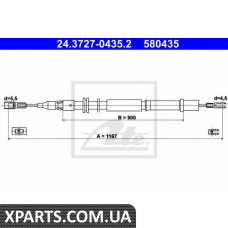 Трос, стояночная тормозная система ATE - 24372704352