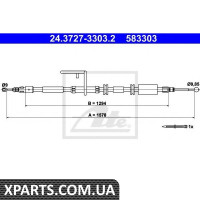 Трос, стоянкова гальмівна система ATE - 24372733032