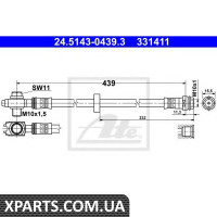 Гальмівний шланг ATE - 24514304393 Гальмівний шланг ATE - 24514304393