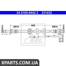 Тормозной шланг ATE - 24510504423