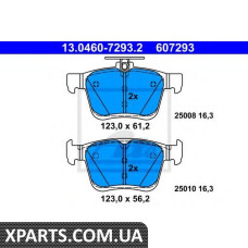 Комплект тормозных колодок, дисковый тормоз ATE - 13046072932