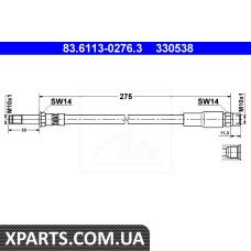 Шланг  тормозной  ATE 83611302763