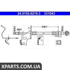 PRZEWУD HAM ATE 24.5152-0219.3 OPEL ASTRA H 1.2 80KM 05-1.3CDTI 90KM 05-1.7CDTI 125KM 07-ATE 24515202193