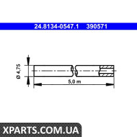 Гальмівний шланг ATE 24813405471
