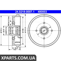 Гальмівний барабан ATE 24021800071