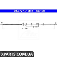 Трос гальма стоянки ATE 24372701992