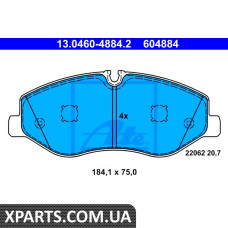Колодки передні VITO W447 114-119CDI 14- ATE 13046048842