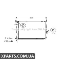 Радіатор охолодження AVA BWA2205