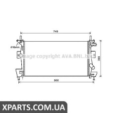 Радиатор AVA FD2475