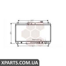 Радиатор охлаждения AVA TO2236