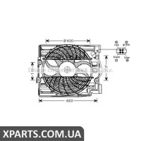 Вентилятор (комплект) AVA BW7509