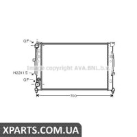 Радіатор охолодження AVA AIA2123