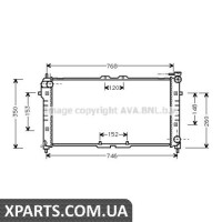 Радіатор охолодження AVA MZ2027