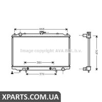 Радіатор охолодження AVA DN2189
